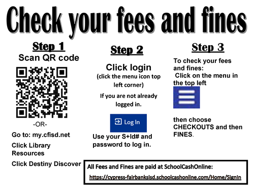 Check your fees and fines